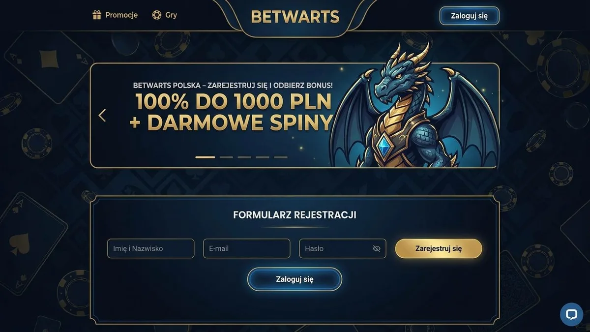 Rejestracja z bonusem w Betwarts